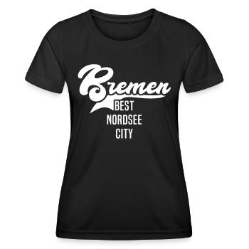 Bremer Sprüche Bremen - Frauen Funktions-T-Shirt - Schwarz - Vorne - AI Model Female 172 light (172cm)