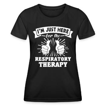 Respiratory Therapist - Women's Functional T-Shirt - black - Front - AI Model Female 172 light (172cm)