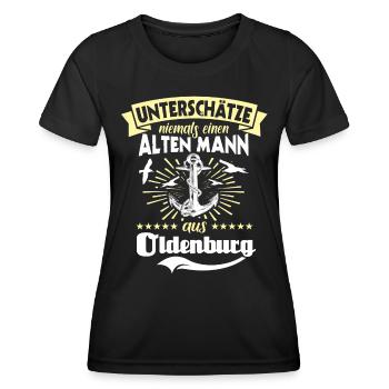 Unterschätze Oldenburg Mann - Frauen Funktions-T-Shirt - Schwarz - Vorne - AI Model Female 172 light (172cm)
