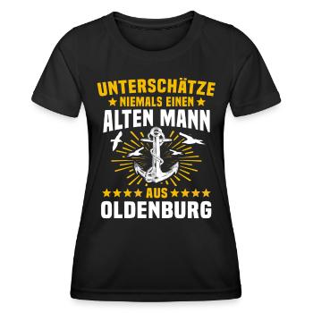 Oldenburg Unterschätze Oldenburger Mann - Frauen Funktions-T-Shirt - Schwarz - Vorne - AI Model Female 172 light (172cm)