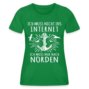 Norden Spruch - Frauen Funktions-T-Shirt - Kelly Green - Vorne - AI Model Female 172 dark (172cm)