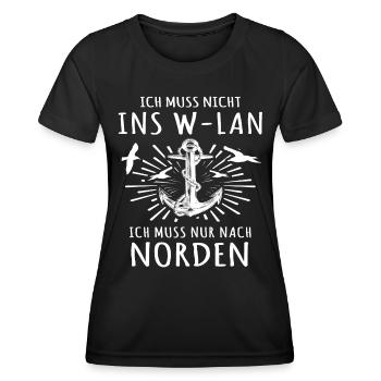 Norden Spruch - Frauen Funktions-T-Shirt - Schwarz - Vorne - AI Model Female 172 light (172cm)
