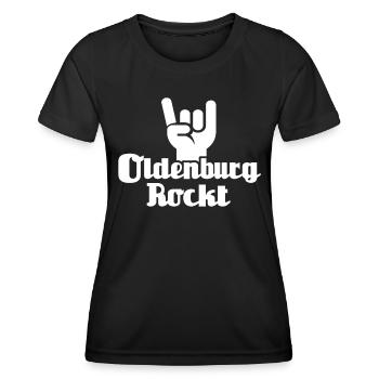 Oldenburg Sprüche - Frauen Funktions-T-Shirt - Schwarz - Vorne - AI Model Female 172 light (172cm)
