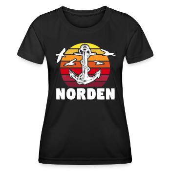 Norden Sprüche - Frauen Funktions-T-Shirt - Schwarz - Vorne - AI Model Female 172 light (172cm)
