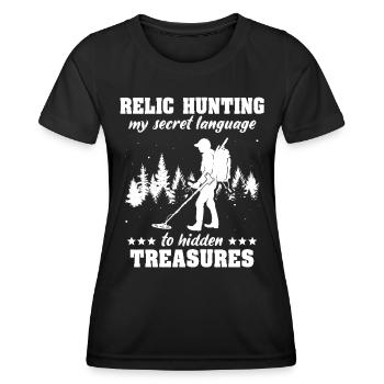 Relic Finder Metal Detector Probes - Women's Functional T-Shirt - black - Front - AI Model Female 172 light (172cm)