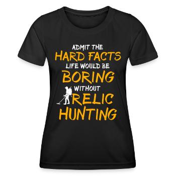 Relic Finder Metal Detector - Women's Functional T-Shirt - black - Front - AI Model Female 172 light (172cm)
