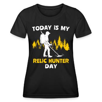 Recherche de reliques Recherche de reliques - T-shirt sport Femme - noir - Devant - AI Model Female 172 light (172cm)