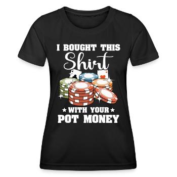 Poker Joueurs de poker - T-shirt sport Femme - noir - Devant - AI Model Female 172 light (172cm)