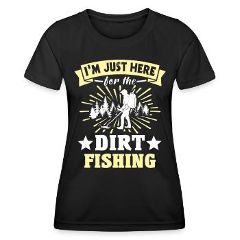 Dirt Fisher Treasure Hunters - Frauen Funktions-T-Shirt - Schwarz - Vorne - AI Model Female 172 light (172cm)