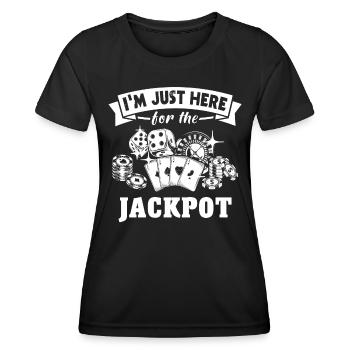 Casino Gambling - Women's Functional T-Shirt - black - Front - AI Model Female 172 light (172cm)