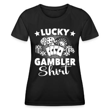 Casino Gambling - Women's Functional T-Shirt - black - Front - AI Model Female 172 light (172cm)