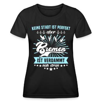 Bremen Sprüche Bremer - Frauen Funktions-T-Shirt - Schwarz - Vorne - AI Model Female 172 light (172cm)