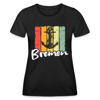 Bremen Sprüche Bremer - Frauen Funktions-T-Shirt - Schwarz - Vorne - AI Model Female 172 light (172cm)