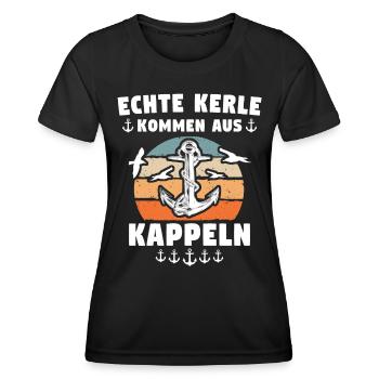 Kappeln Sprüche - Frauen Funktions-T-Shirt - Schwarz - Vorne - AI Model Female 172 light (172cm)