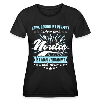 Norden Sprüche Nordener - Frauen Funktions-T-Shirt - Schwarz - Vorne - AI Model Female 172 light (172cm)