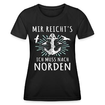 Norden Sprüche Nordener - Frauen Funktions-T-Shirt - Schwarz - Vorne - AI Model Female 172 light (172cm)