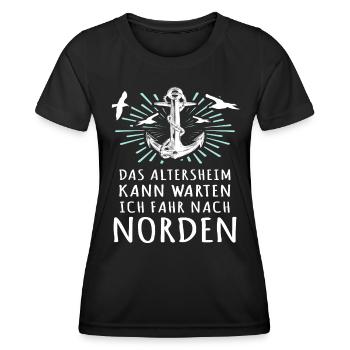 Norden Sprüche Nordener - Frauen Funktions-T-Shirt - Schwarz - Vorne - AI Model Female 172 light (172cm)