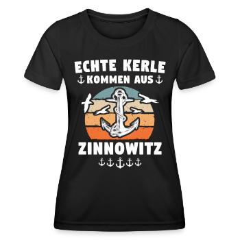 Zinnowitz Sprüche - Frauen Funktions-T-Shirt - Schwarz - Vorne - AI Model Female 172 light (172cm)