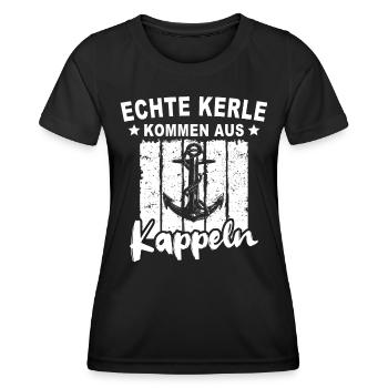 Kappeln Kappelner - Frauen Funktions-T-Shirt - Schwarz - Vorne - AI Model Female 172 light (172cm)