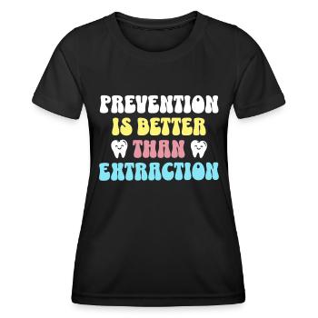 Dentist Zahnarzt - Frauen Funktions-T-Shirt - Schwarz - Vorne - AI Model Female 172 light (172cm)
