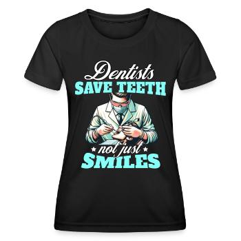 Zahnarzt Dentist - Women's Functional T-Shirt - black - Front - AI Model Female 172 light (172cm)