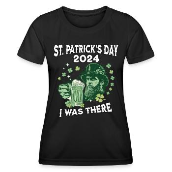 Fête de la Saint-Patrick 2024 - T-shirt sport Femme - noir - Devant - AI Model Female 172 light (172cm)