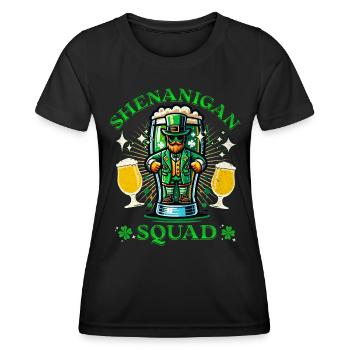 Manigance de la Saint-Patrick - T-shirt sport Femme - noir - Devant - AI Model Female 172 light (172cm)