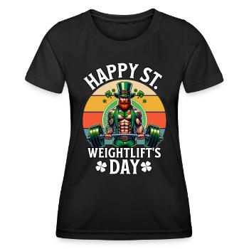 Escarpins de la Saint-Patrick - T-shirt sport Femme - noir - Devant - AI Model Female 172 light (172cm)