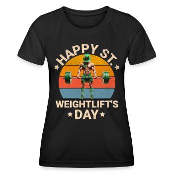 St. Patricks Day Pumpen - Frauen Funktions-T-Shirt - Schwarz - Vorne - AI Model Female 172 light (172cm)