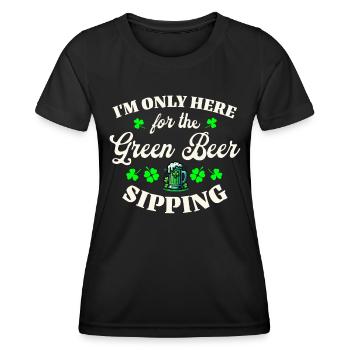 Irish Ireland St. Patrick's Day - Women's Functional T-Shirt - black - Front - AI Model Female 172 light (172cm)