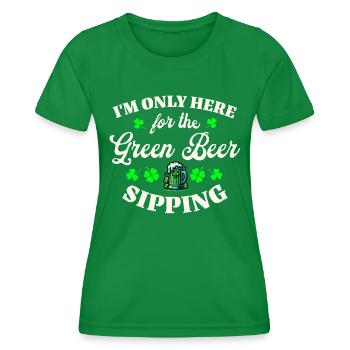 Irish Ireland St. Patrick's Day - Women's Functional T-Shirt - kelly green - Front - AI Model Female 172 dark (172cm)