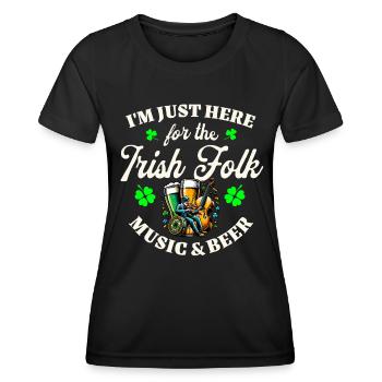 Irish Ireland St. Patrick's Day - Women's Functional T-Shirt - black - Front - AI Model Female 172 light (172cm)