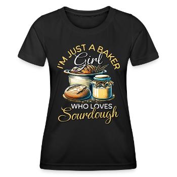 Sourdough Girl - Women's Functional T-Shirt - black - Front - AI Model Female 172 light (172cm)