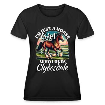 Clydesdale Girl - Women's Functional T-Shirt - black - Front - AI Model Female 172 light (172cm)