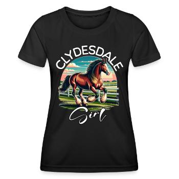 Clydesdale Gift - Women's Functional T-Shirt - black - Front - AI Model Female 172 light (172cm)