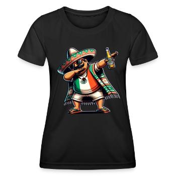 Mexiko Mexikaner - Frauen Funktions-T-Shirt - Schwarz - Vorne - AI Model Female 172 light (172cm)