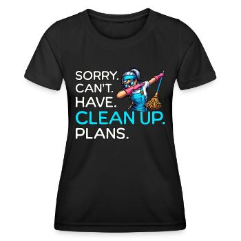 Cleaner - Women's Functional T-Shirt - black - Front - AI Model Female 172 light (172cm)