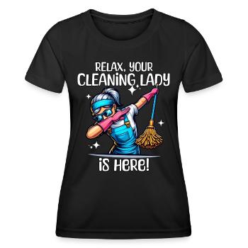 Cleaner - Women's Functional T-Shirt - black - Front - AI Model Female 172 light (172cm)