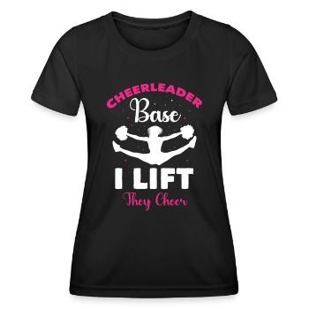 Cheerleader Cheerleading - Women's Functional T-Shirt - black - Front - AI Model Female 172 light (172cm)