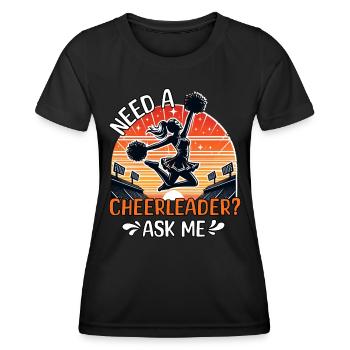 Cheerleader - Women's Functional T-Shirt - black - Front - AI Model Female 172 light (172cm)