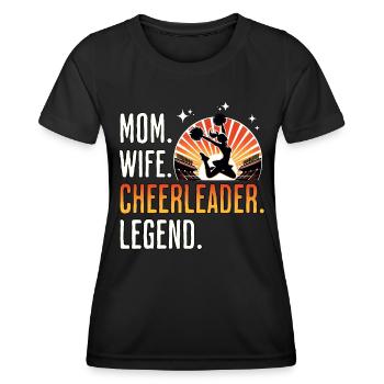 Cheerleader Cheerleading - Women's Functional T-Shirt - black - Front - AI Model Female 172 light (172cm)