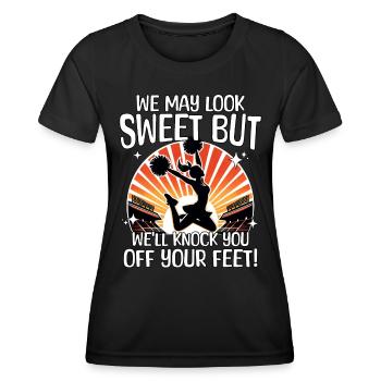Cheerleader Cheerleading - Women's Functional T-Shirt - black - Front - AI Model Female 172 light (172cm)