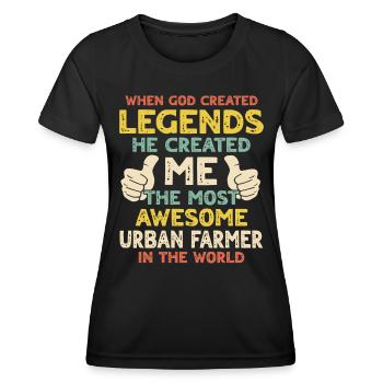 Urban Farmer - Women's Functional T-Shirt - black - Front - AI Model Female 172 light (172cm)