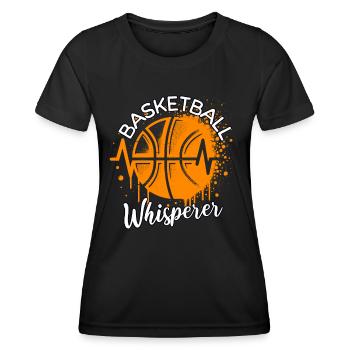 Basketball Whisperer - Women's Functional T-Shirt - black - Front - AI Model Female 172 light (172cm)