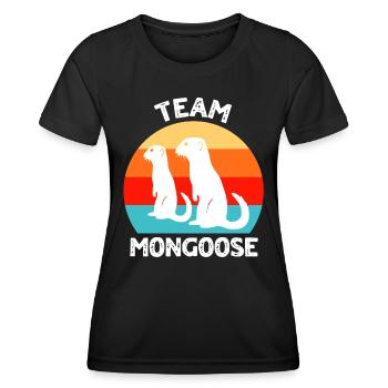 Suricates amusants - T-shirt sport Femme - noir - Devant - AI Model Female 172 light (172cm)