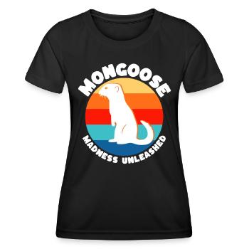 Dictons de suricate - T-shirt sport Femme - noir - Devant - AI Model Female 172 light (172cm)