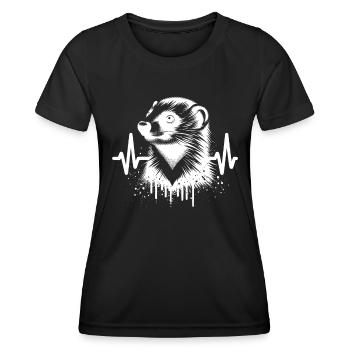 Martre Cardio - T-shirt sport Femme - noir - Devant - AI Model Female 172 light (172cm)