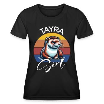 Tayra Fille - T-shirt sport Femme - noir - Devant - AI Model Female 172 light (172cm)