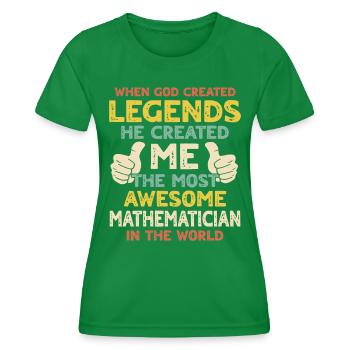 Mathematiker - Frauen Funktions-T-Shirt - Kelly Green - Vorne - AI Model Female 172 dark (172cm)