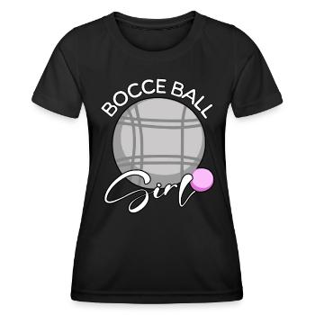 Pétanque Fille - T-shirt sport Femme - noir - Devant - AI Model Female 172 light (172cm)